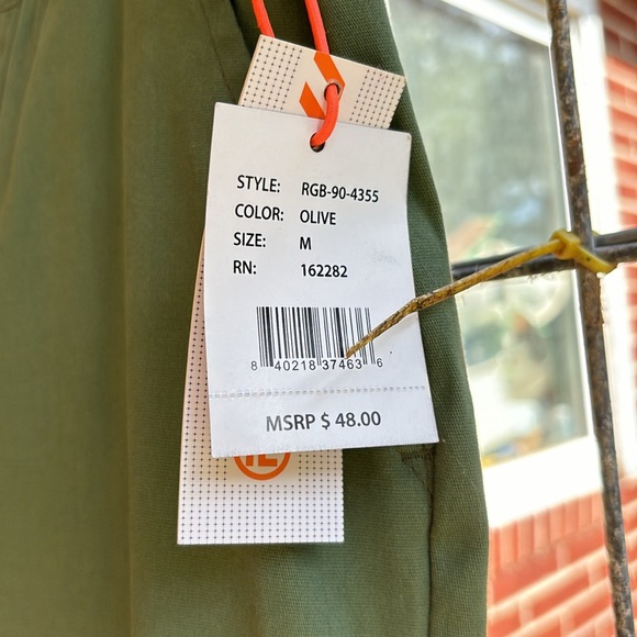 NWT RGSTR Olive Green Elastic Drawstring Waist Jogger Pants Khaki Joggers M - Picture 5 of 16